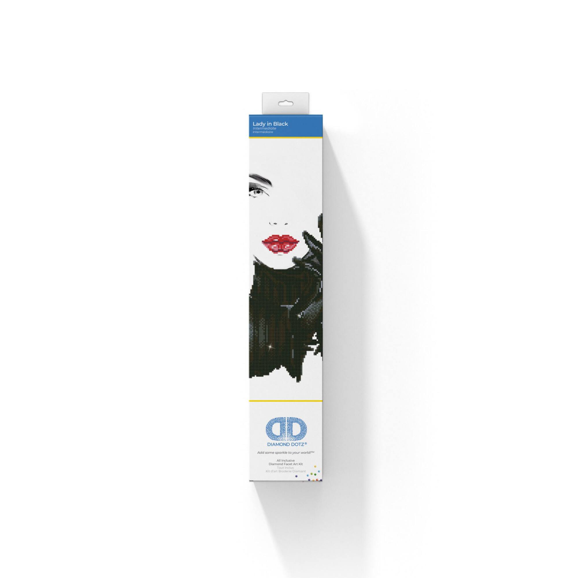 Diamond Dotz® Intermediate Lady in Black Diamond Painting Kit